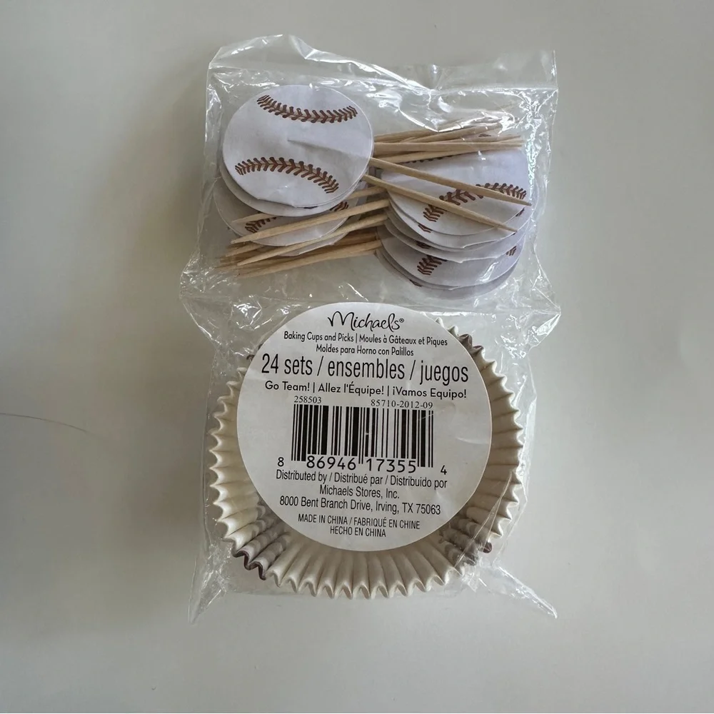 Michaels Sports Themed CupCake Toppers Party Supplies